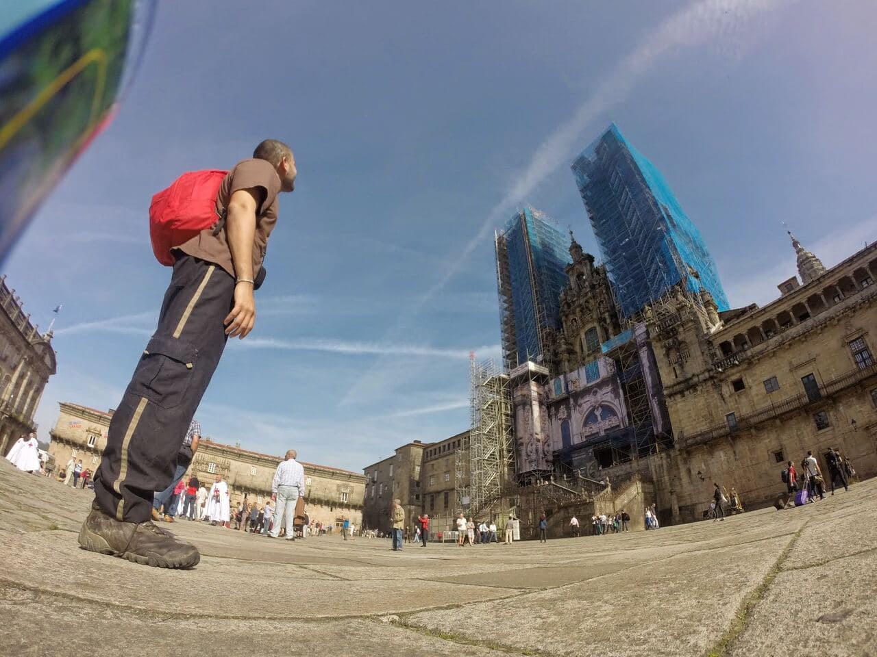 Vista de Santiago durante uma jornada internacional